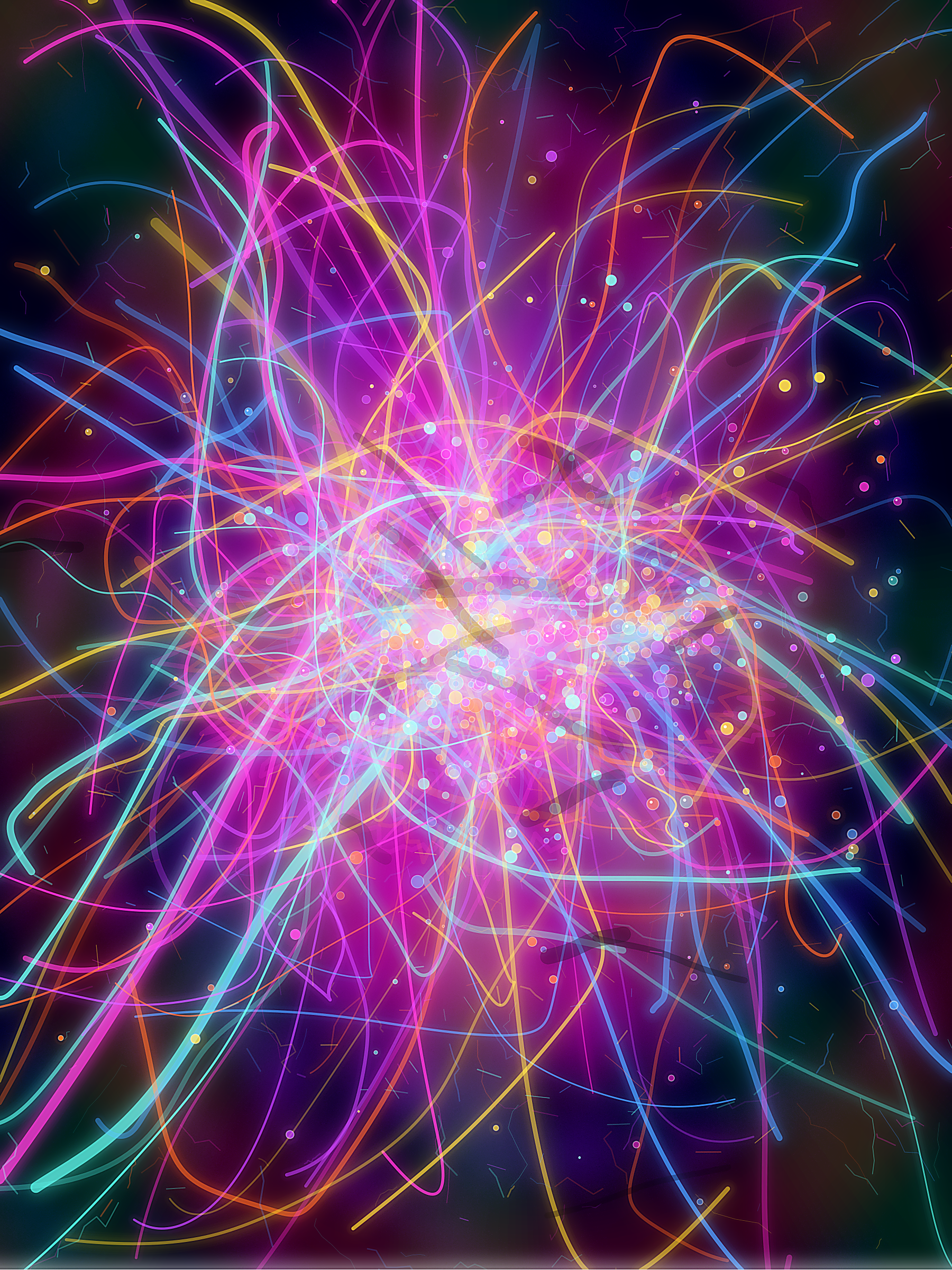 Neon Glitch Field